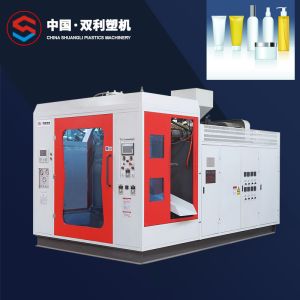 China Cosmetic Plastic Bottle Blow Molding Machine 10l 2 Head Single Station on sale