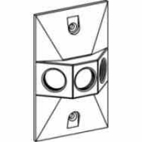 Aluminum Raised Rectangular Weatherproof Box Covers Electrical Receptacle Covers