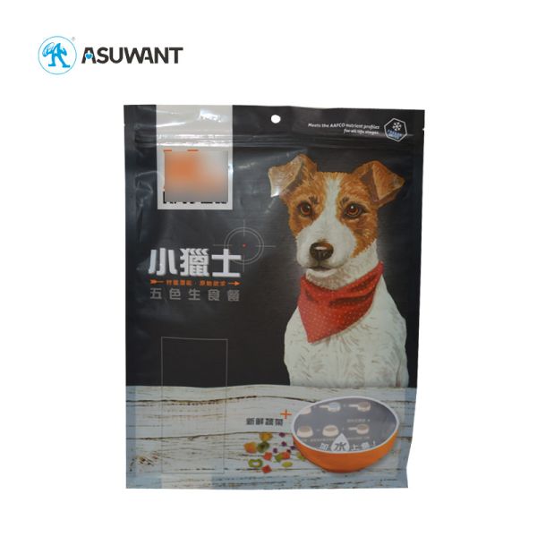 Quality Reclosable Plastic laminated Flat Bottom k Cat Food Bag wholesale