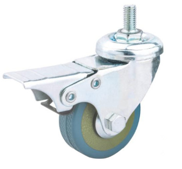 Quality threaded stem casters with brakes bolt casters for table tennis table 2in wholesale