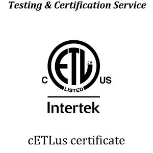 American MET Testing & Certification;The MET certification mark is applicable to