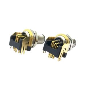 M2-M8 Sensor Connector Receptacle PCB Socket Right Angle Panel Mount