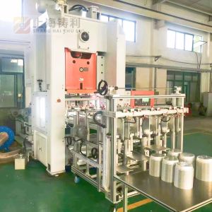 16KW Food Container Punching Machine ZL-T80 Aluminium Foil Manufacturing Machine
