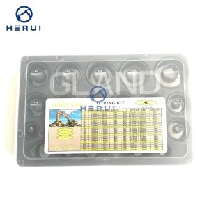 China 666PCS HD700 HD820 HD1023 O-Ring Box Rubber Repair Seal Kit Excavator Hydraulic Seal Sets on sale