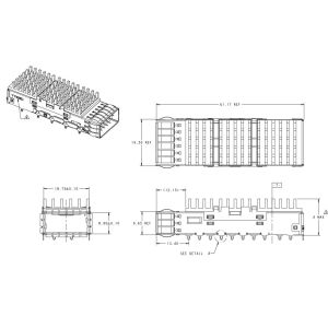 TE 2170704-8 Compatible LINK-PP LP11FC01051 QSFP28 Cage Assembly With Heat Sink