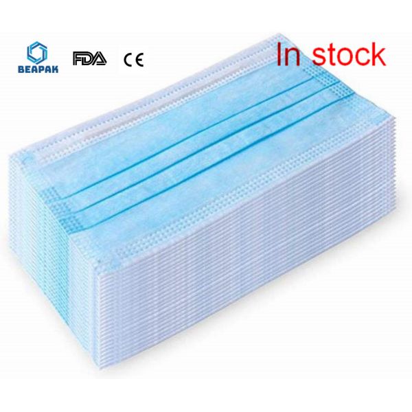 Sterile 3 Ply Face Mask , Face Mask 3 Ply Earloop Non Irritating For Air