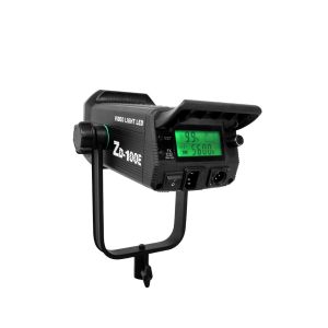 Black COB portable spotlight 100w dual color temperature suitable for live