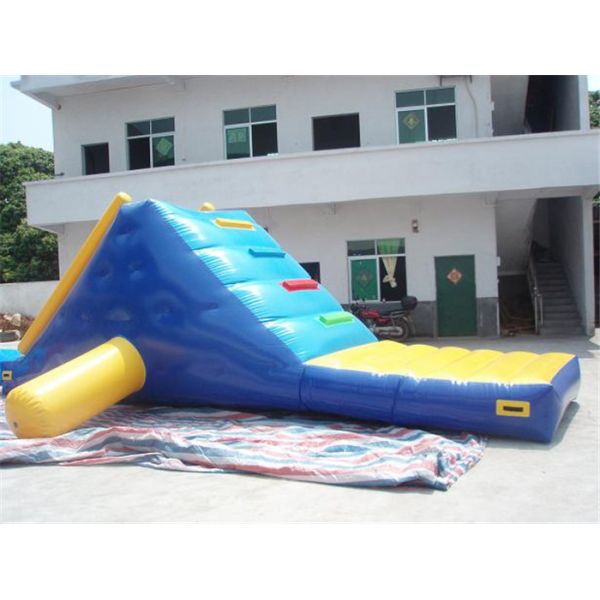 Aqua Jump Inflatable Water Parks / Inflatable Water Island Waster Slide