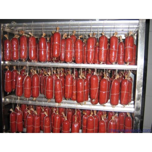 380v Meat Smoking Machine PLC 100kg Batch Industrial Smoke House Oven