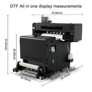 60cm I3200 Digital Printing Machine CMYKW Inkjet Direct To Film Digital DTF