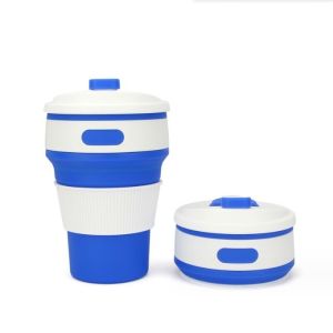 Convenient 350ml Foldable Silicone Coffee Cup for Presents and Outdoor