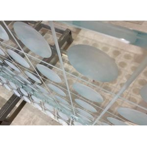 3D Sentryglas Glass Laminate CNC Carved Satin Glass Laminates