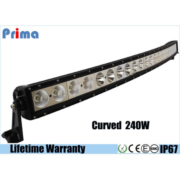 Quality 6000K 50 Inch LED Light Bar / PC Lens 21600lm Single Row 240w LED Light Bar  wholesale