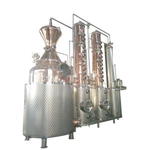 China 2000lt Red Copper Alcohol Distillation Column Equipment for Processing Types Alcohol on sale