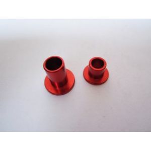 Red Anodized Billet Aluminum CNC Machining Bushing used for Bolt and Nut