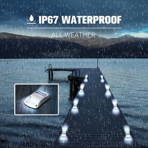 Aluminum Driveway Solar Powered Deck Light LED Double Side Road Marker For