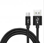 Alloy Metal Usb Type C Cable Big Current Nylon Braided 150cm Print Laser Carve