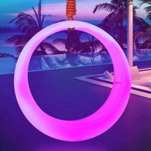 Cheap Hotel Modern PE plastic LED RECHARGEABLE LED swing for sale