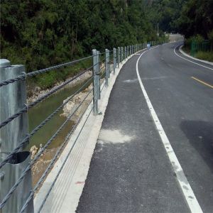 Road Traffic Safe Cable Barrier Steel Wire Rope Guardrails with Customized Color