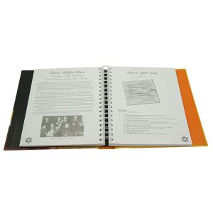 Hardcover Conceal Metal Spiral Bound Book Printing 210mmxH297mm