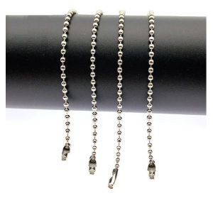 Colorful 120mm Long Mixed Color Metal Adjustable Antiqued Ball Chain with Bead