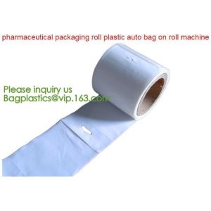 clear LLDPE easy tearing line pre-opened in roll bag,Factory custom LLDPE plastic autobag Preopened polybag on a Roll