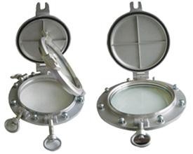 Storm Cover Hinged Circle Custom Marine Windows Side Scuttle