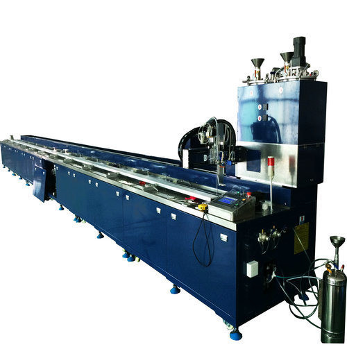 Plastic Packaging Material 7.5 M Strips Silicone Gluing Machine with Automatic