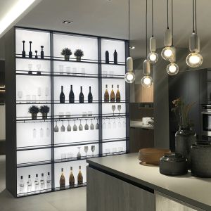 Light Panel Display Racks Aluminum Display Shelf