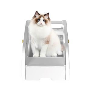 Automatic Pet Litter Box Self Cleaning WiFi Enabled App Control With Replacement