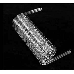 High Temperature Resistance Clear Fused Silica Spiral Tube With Customizable