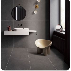 Non-Slip Dark Gray Porcelain Floor Tile 600x1200mm AAA Grade