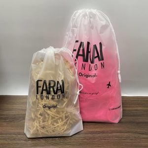 Custom Large Eco Friendly Drawstring Bag Plastic Frosted Bags Packaging Poly Bag