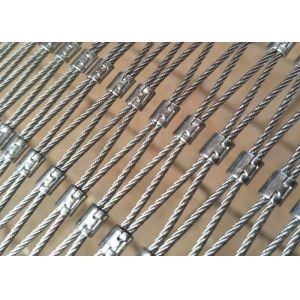 Ferruled / Woven Stainless Steel Rope Mesh 40*40 Aperture
