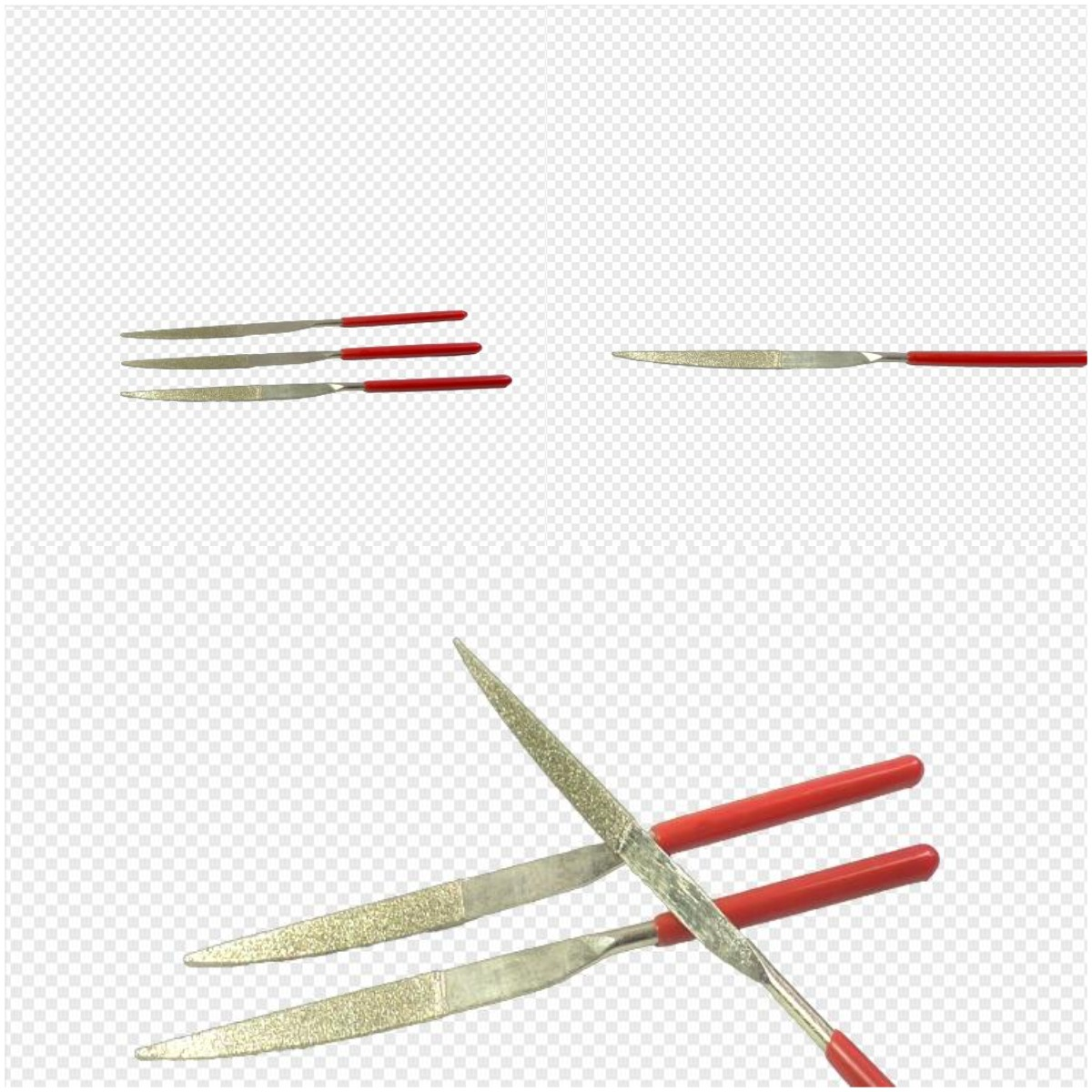 Grinding Tooling Diamond Needle File Set For Deburring And Chamfering