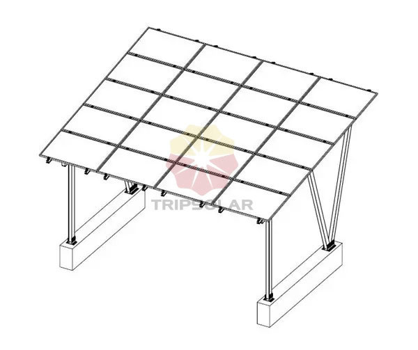 Quality 1.4KN/m2 Snow Load and 60m/s Wind Load Aluminum Structure for Solar Carport Mounting wholesale