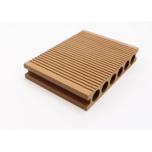 Interlock Decking 3D Embossing WPC Composite Decking Tiles Plastic Flooring