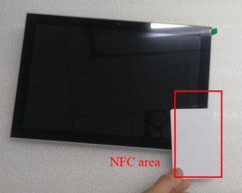 Customized NFC Reader 13.56 MHz Android OS Rooted 10 Inch Wall Flush Mount POE