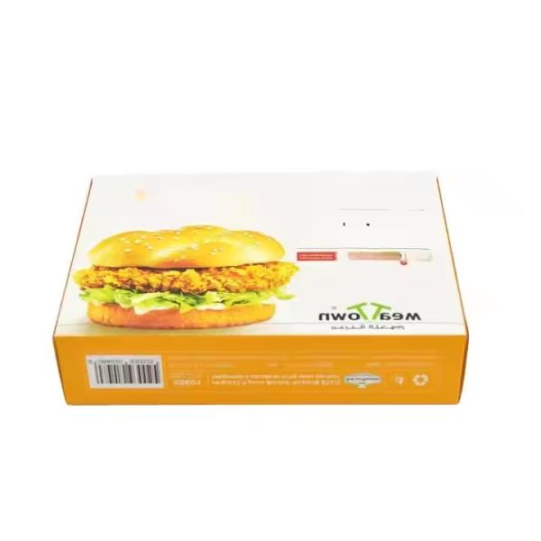 Quality Custom Frozen Chicken Burger Boxes with Logo Branding Biodegradable Food Transport Packaging and Custom Sizes wholesale