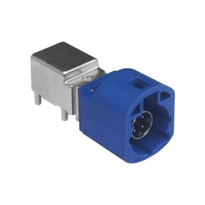 Automotive FAKRA HSD LVDS 4 Pin PCB Mount Right Angle Type Connector