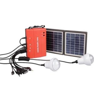 Hot-seeling in Africa rechargeable 4W DIY solar energy power system with 2 led