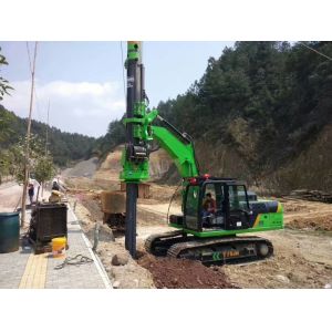 Multifunction 16m Foundation Pile KR50 Excavator Auger Drilling Rig / Well Bore