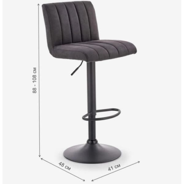 Grey Fabric Counter Height Bar Stools For Kitchen Bar Pub Height Adjustable