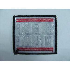 Self Made Personalised Embroidery Patch Heat Seal Backing Merrow Border