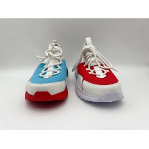 Red Blue Womens Leisure Shoes Soft Nappa Pu With One Unit Rubber Outsole