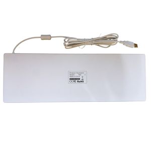 sterilized flat antibacterial medical keyboard with blue backlit and USB