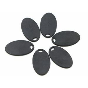 Read And Write Washable Rfid Tags On Clothes Heat Resistant Oval Shape