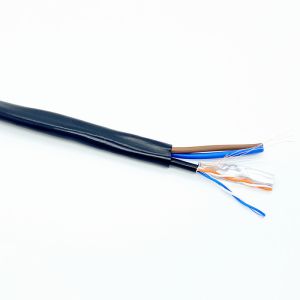 FTP CAT5E 2 Pairs Copper Stranded Bulk CCTV Cable For Surveillance Camera