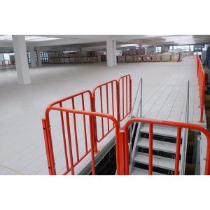 Customized Width and Depth 500kg Load Mezzanine Floor with Solid or Perforated
