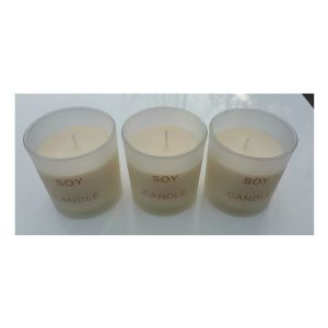 Home scented soy candle with vanilla fragrance &printed box package